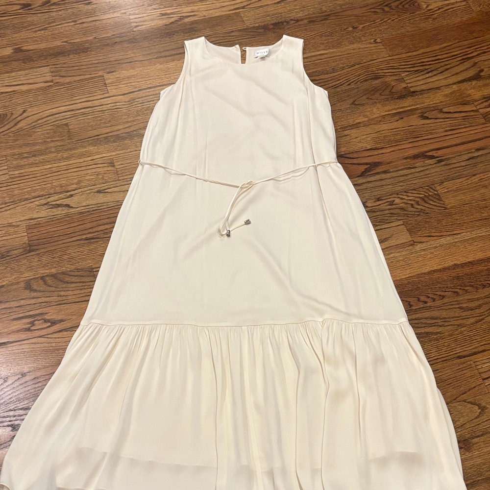 Milly Ivory Sleeveless Maxi Dress